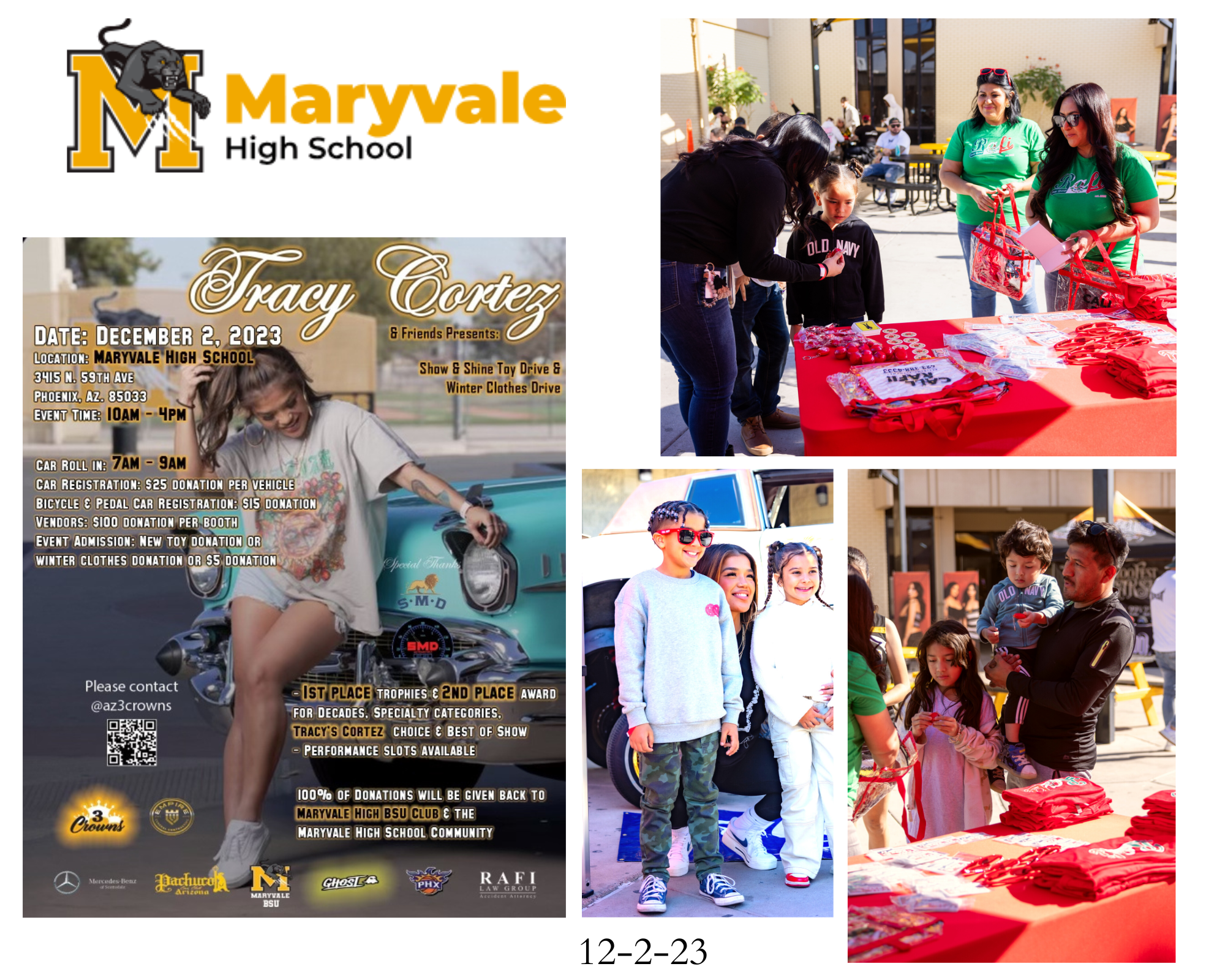 Tracy Cortez Show & Shine Toy Drive & Winter Clothes Drive